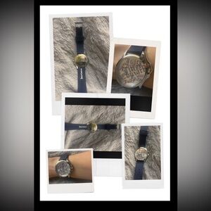 Juicy Couture Navy Blue Silicone Strap Logo Dial Watch